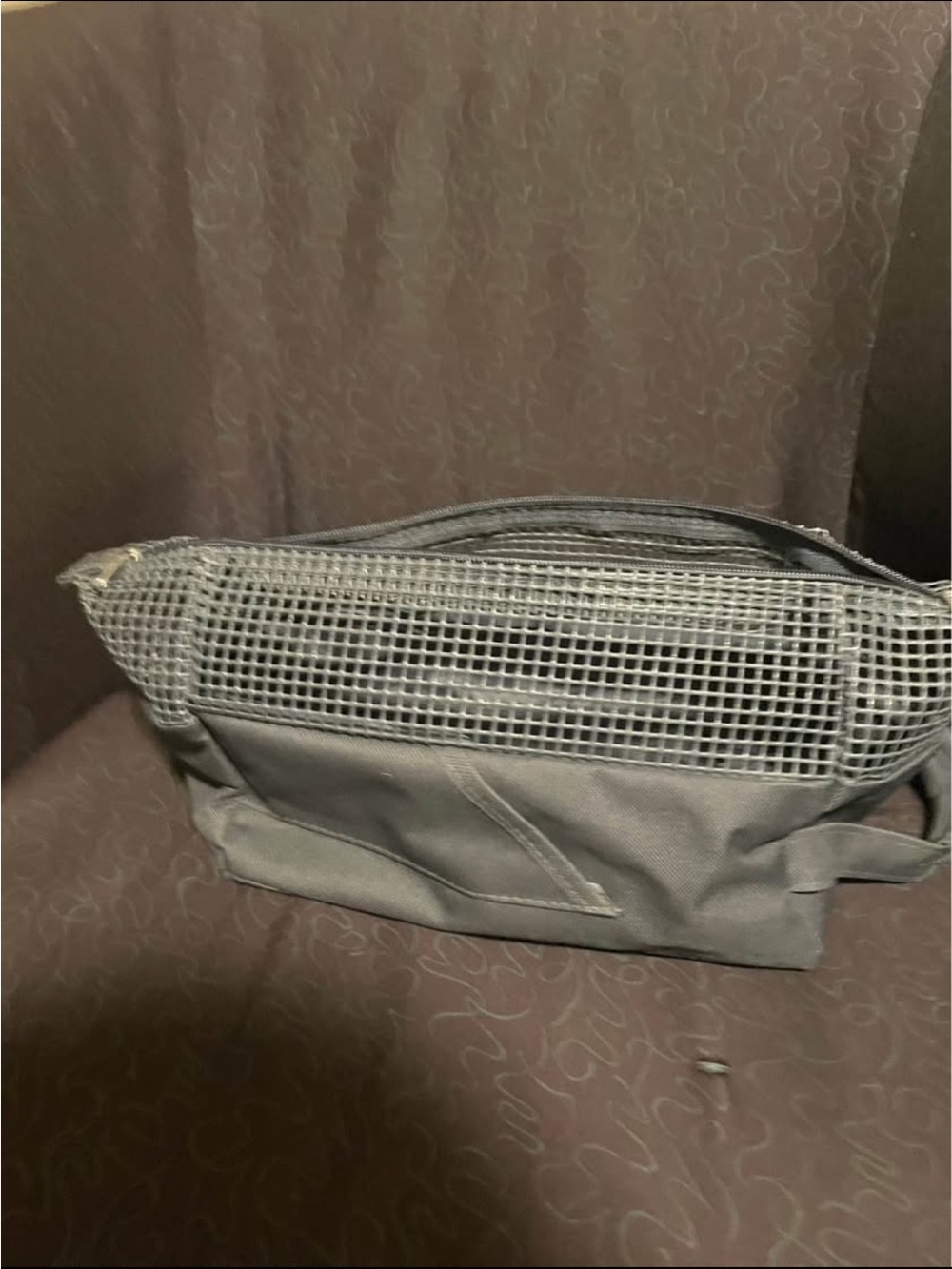 Gray Mesh Shower Caddy Bag